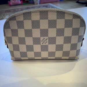 Louis Vuitton Cosmetic Pouch Damier Azur Canvas